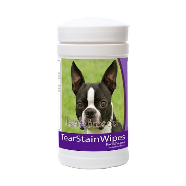Healthy Breeds 840235152934 Boston Terrier Tear Stain Wipes 840235152934 - main